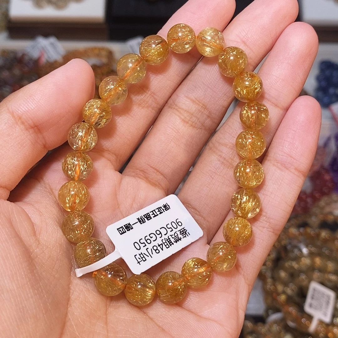 未镶嵌手串发晶发晶烟花高品8mm