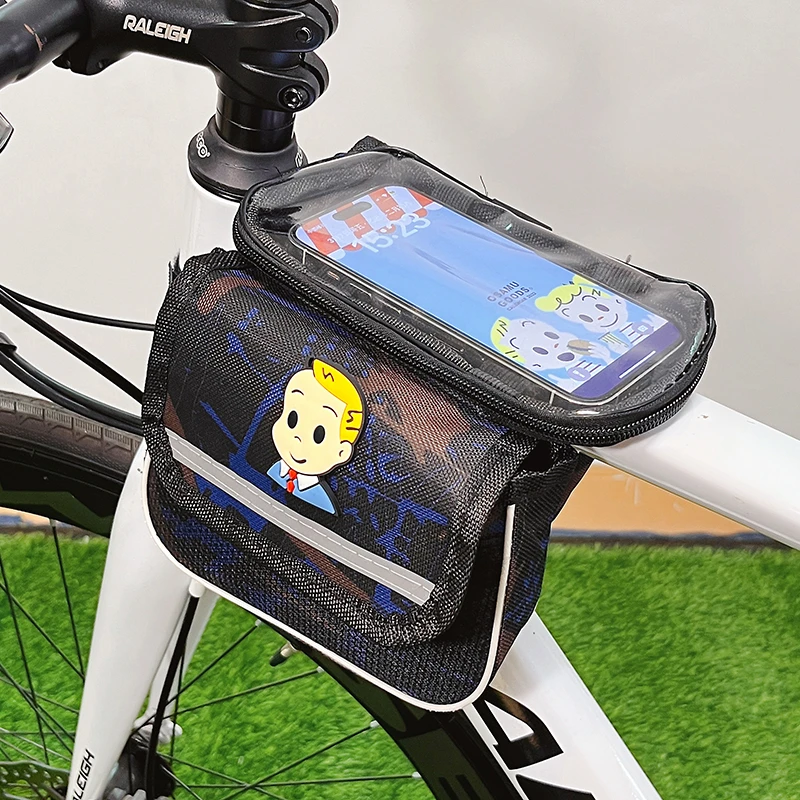自行车挂包大容量置物包可爱卡通高颜值山地车上梁包公路车手机包