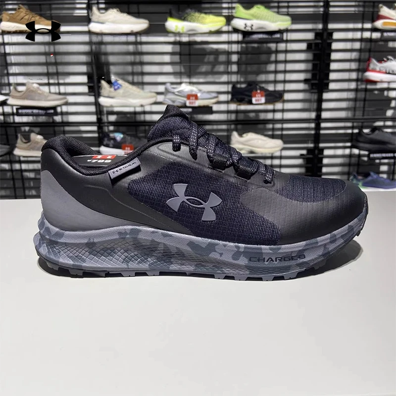 安德玛UA男鞋秋季新款减震运动鞋户外休闲轻便透气跑步鞋3028657