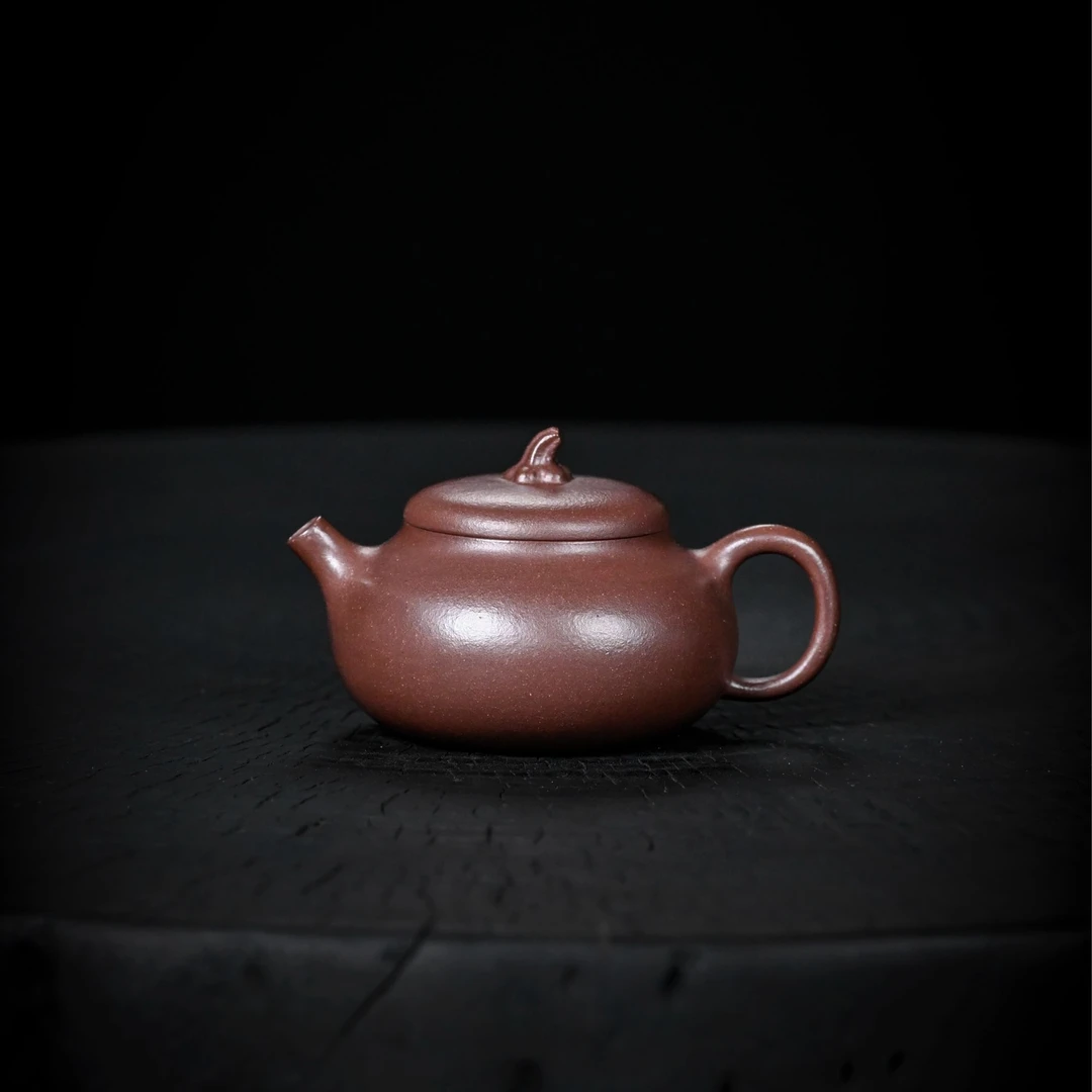 【底槽清·茄瓜】原矿紫砂底槽清手制精美茄瓜110cc