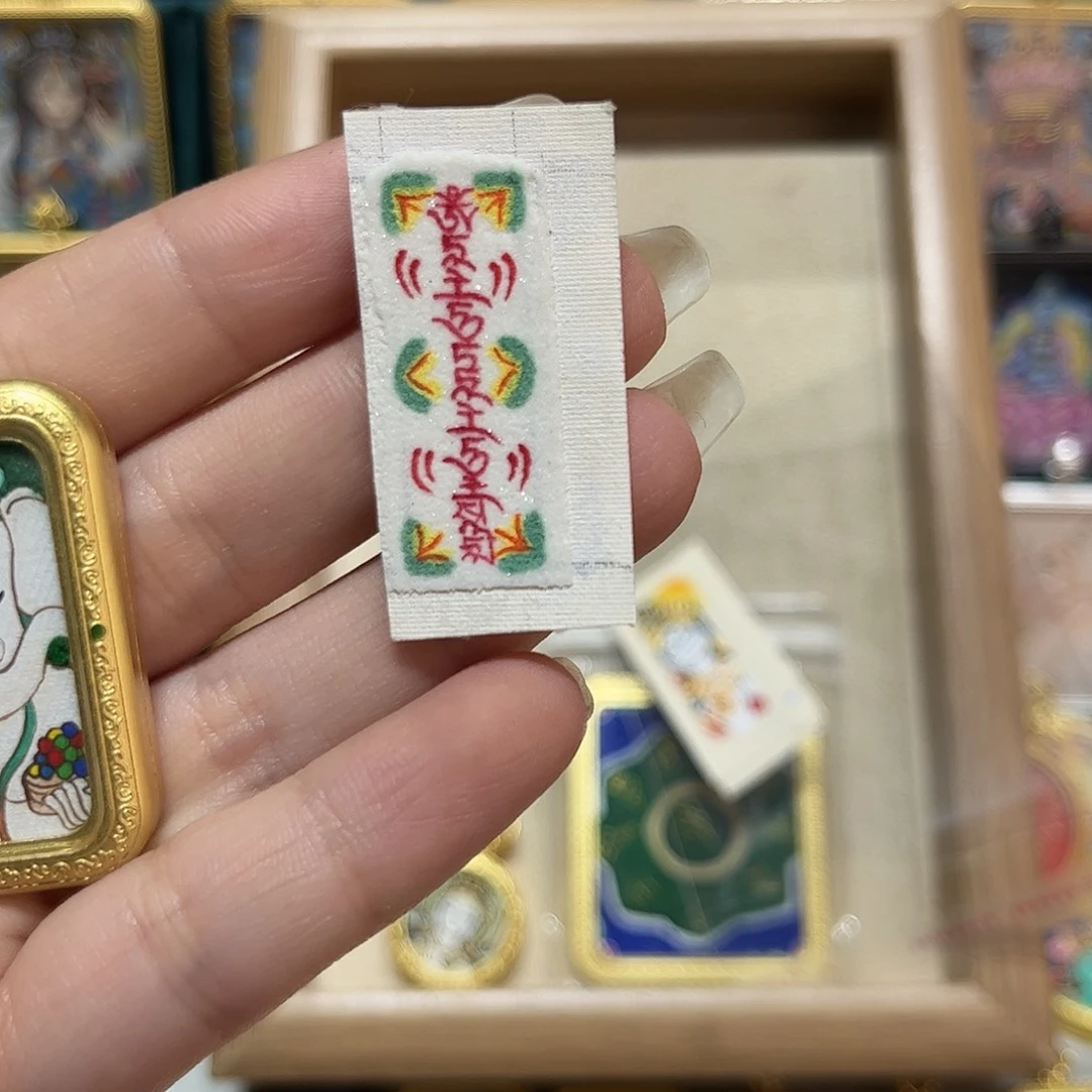 小***虞纯手绘唐卡1.3白妈妈心咒