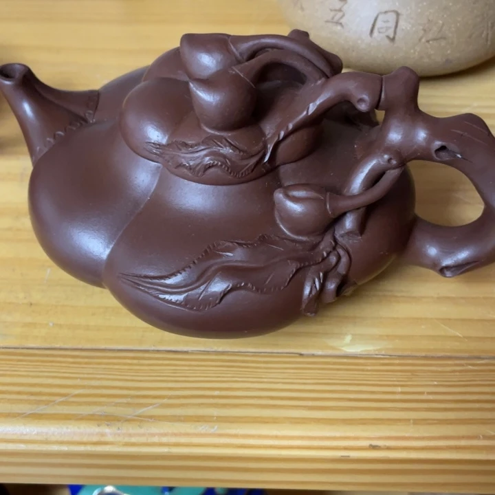 草***虹茶壶紫砂紫砂艺术作品