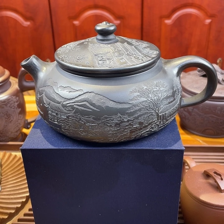 紫砂茶壶处理一把