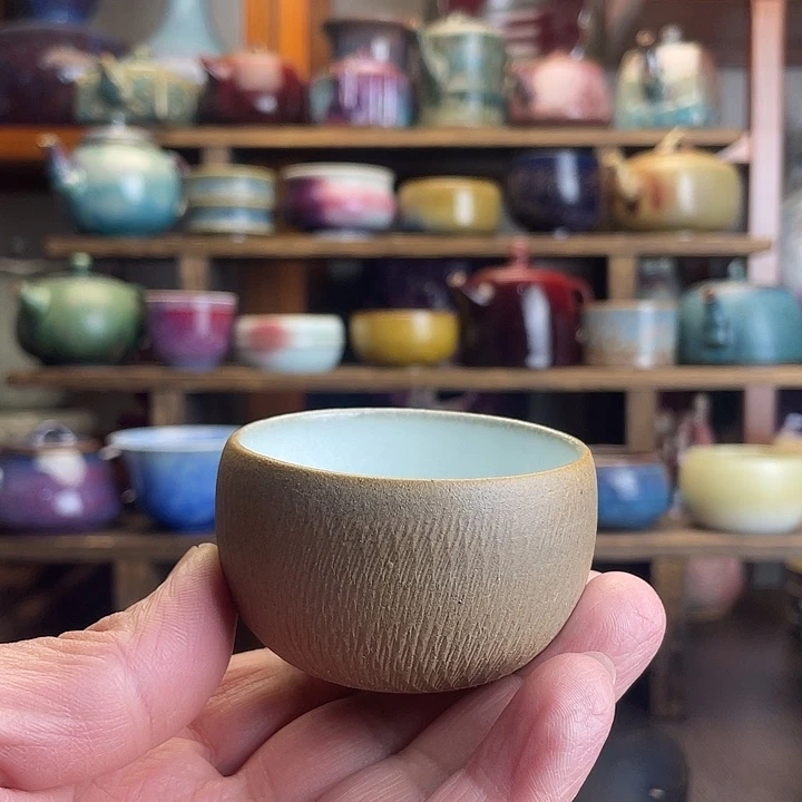 瓷杯子素胎钧瓷杯