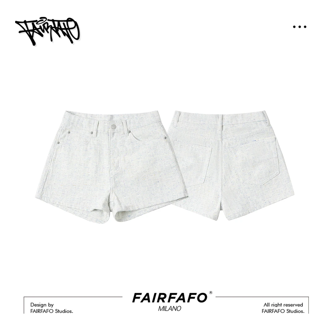 【小香风彩条短裤】KZEL55211夏季气质轻奢经典粗花呢小香风短裤