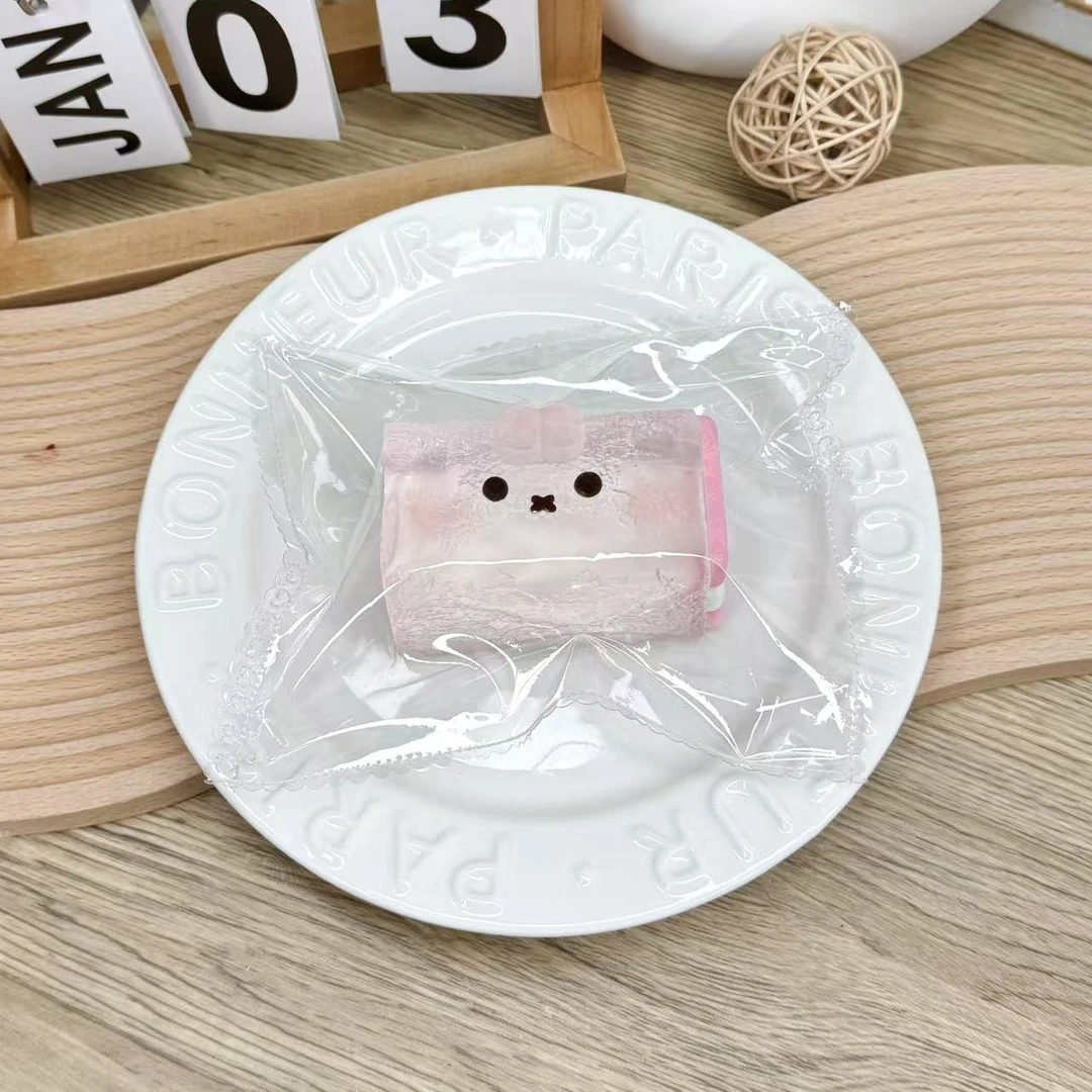 【透明果冻米菲脆脆鲨】纯手工食品级硅胶捏捏乐解压玩具