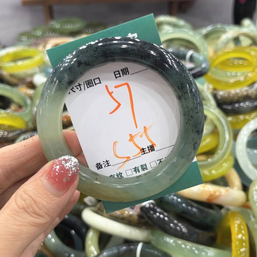 未镶嵌蛇纹石玉手镯手镯