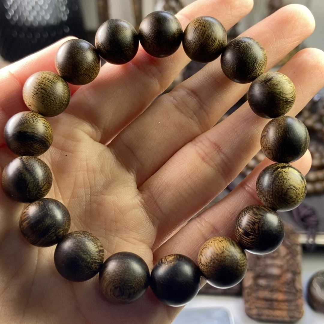沉香手串o*e越南芽庄白瘤疤虎斑