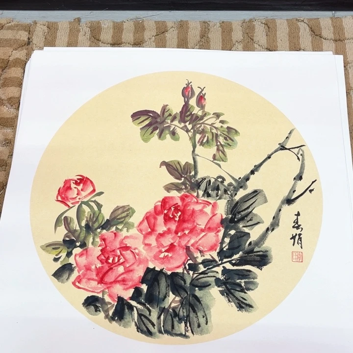 国画花鸟的翅膀和翅膀都是白色的50.50