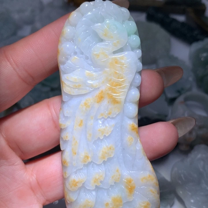 翡翠未镶嵌颈饰保真天然A货翡翠