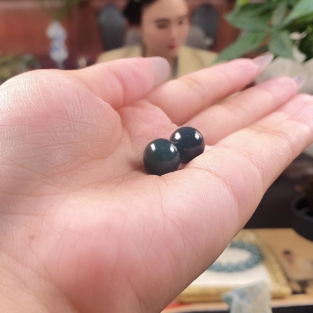 未镶嵌手链翡翠卡12.7mm老蓝水多样性发一
