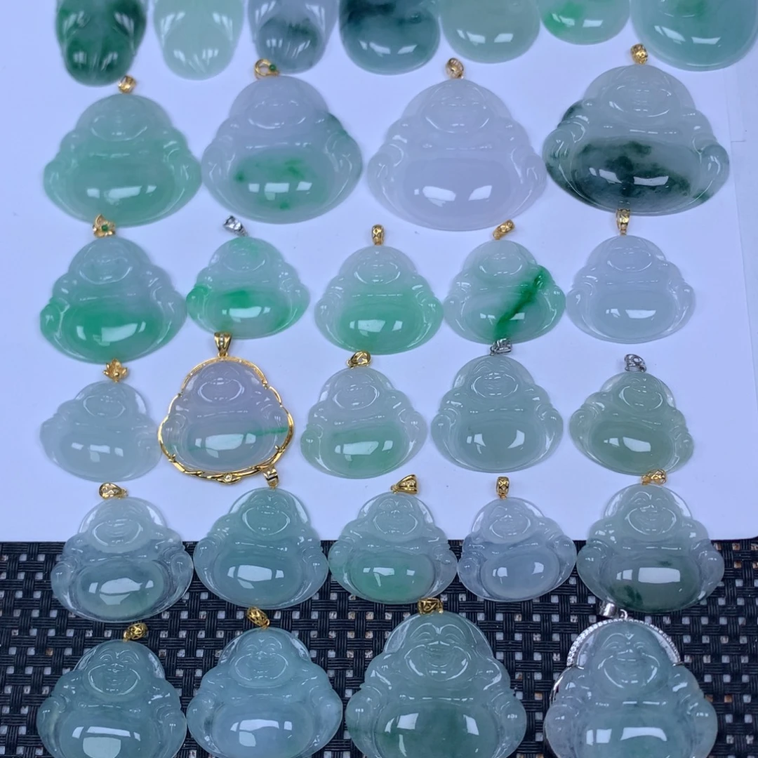 翡翠未镶嵌颈饰天然