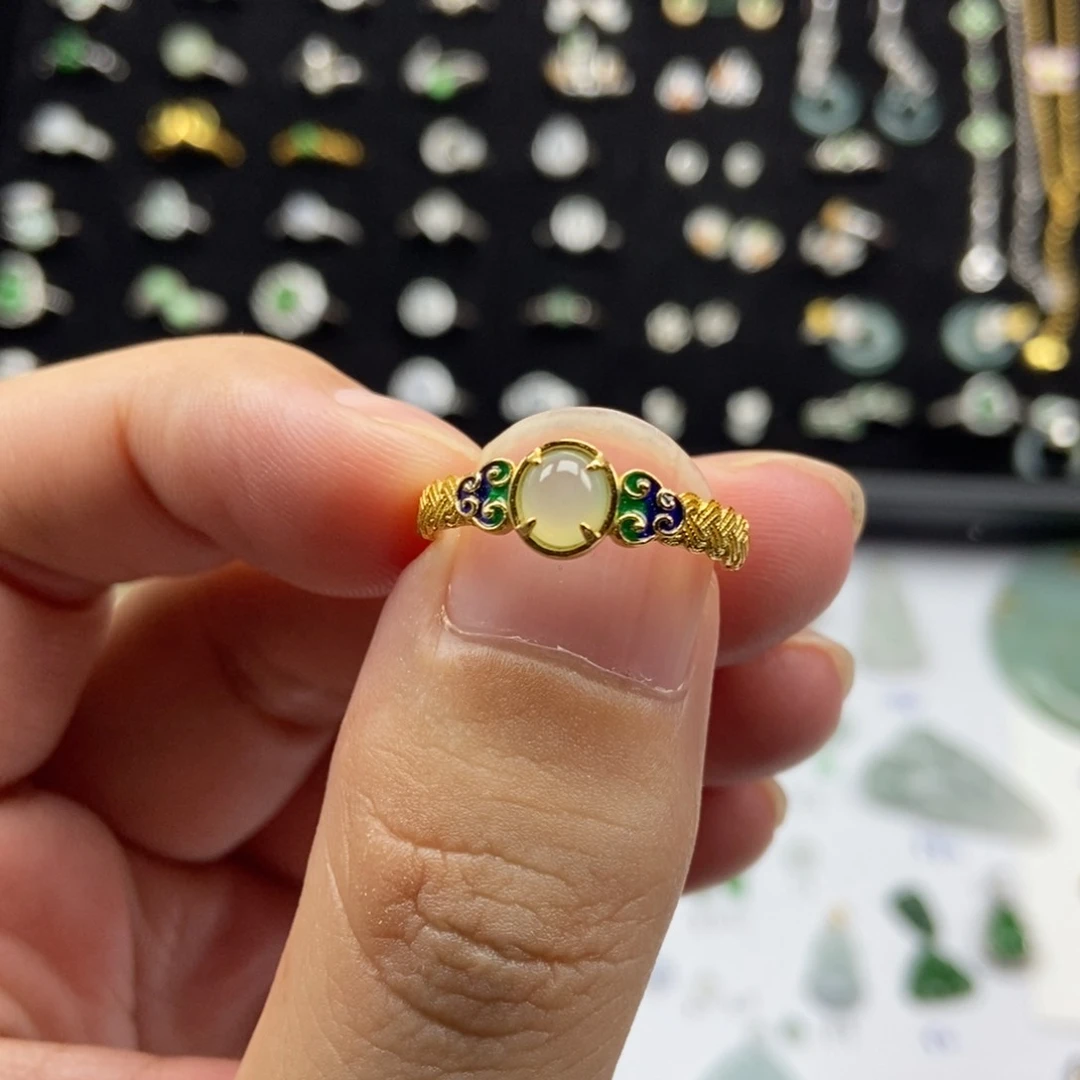 翡翠银S925镶嵌颈饰000000012