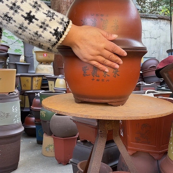 2个30紫气东来花盆紫砂花盆