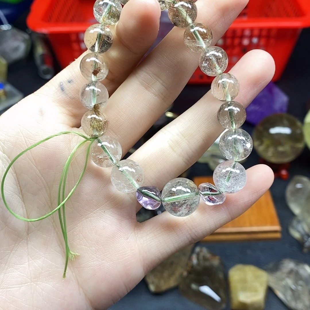 未镶嵌绿水晶珠宝半成品347