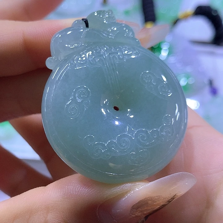 颈饰未镶嵌翡翠天然翡翠A货吊坠