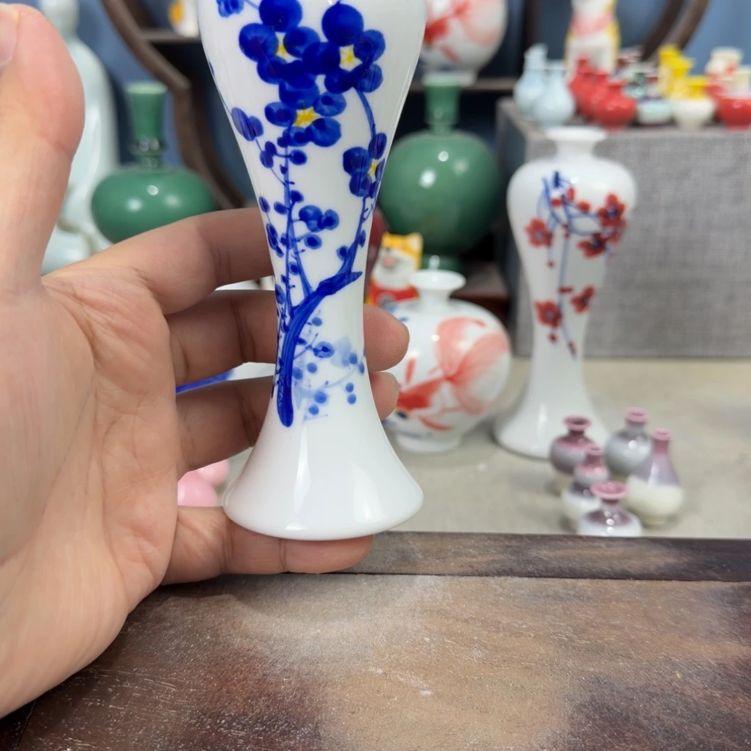 陶瓷手工小花器摆件