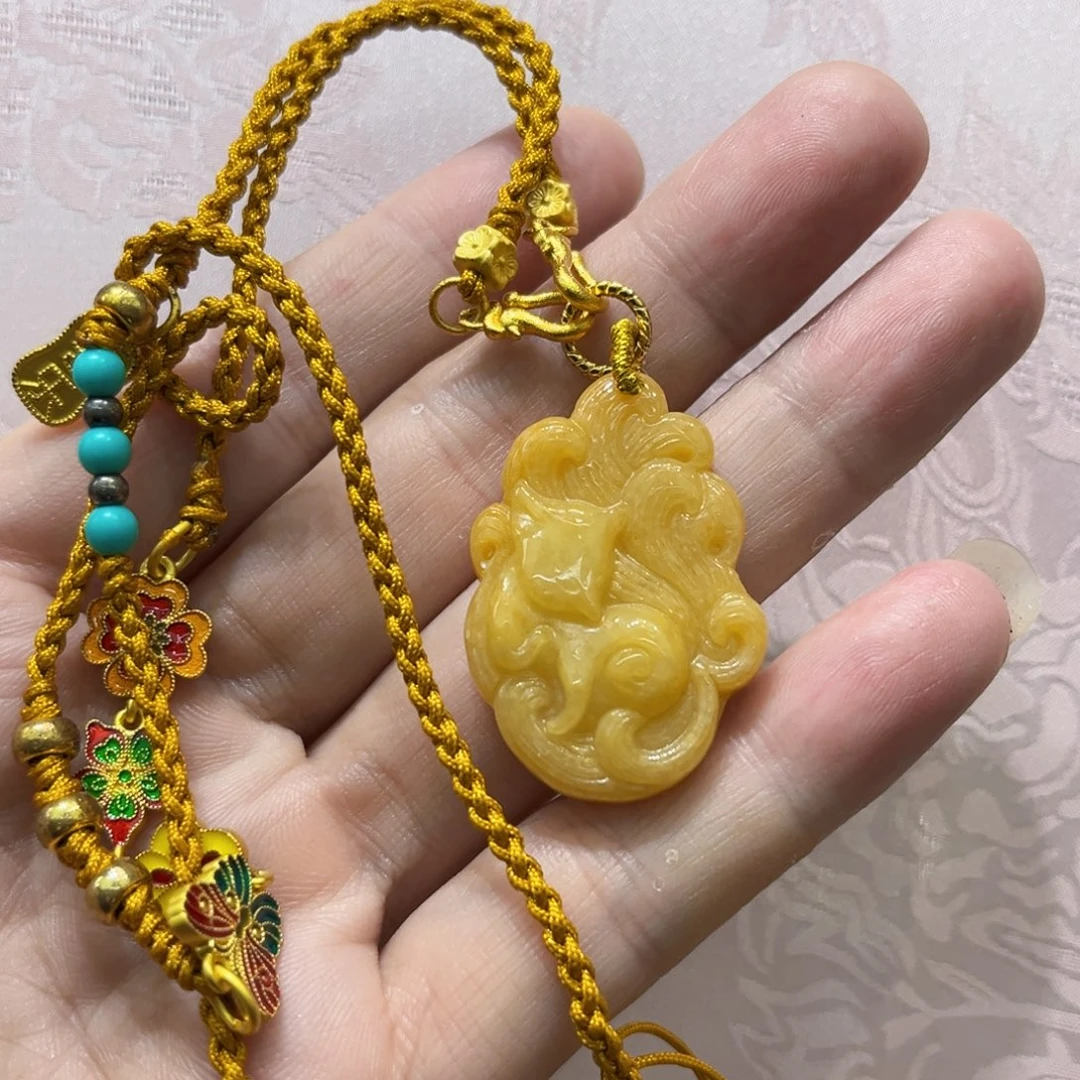 吊坠(赠链)合金翡翠代编织