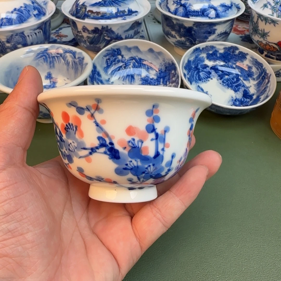 陶纯手工纯手绘茶具石头396