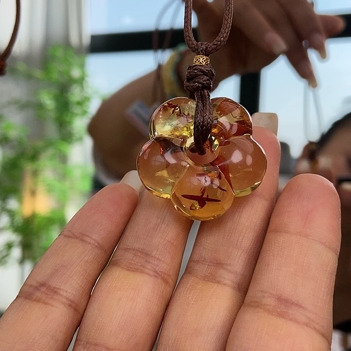 琥珀颈饰未镶嵌蜜蜡项链