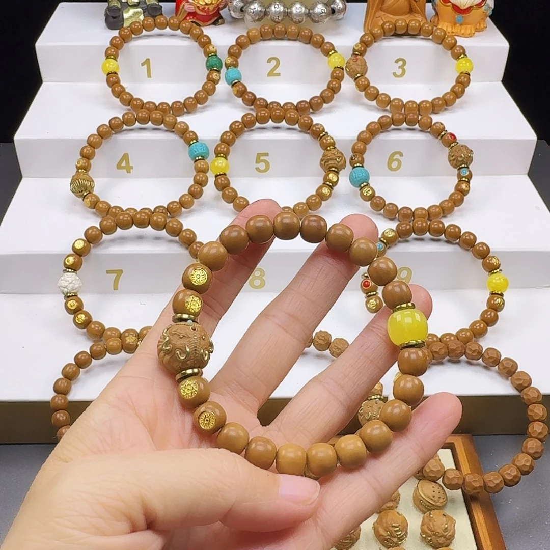 哈***亮吊坠猴头核桃猴头手串