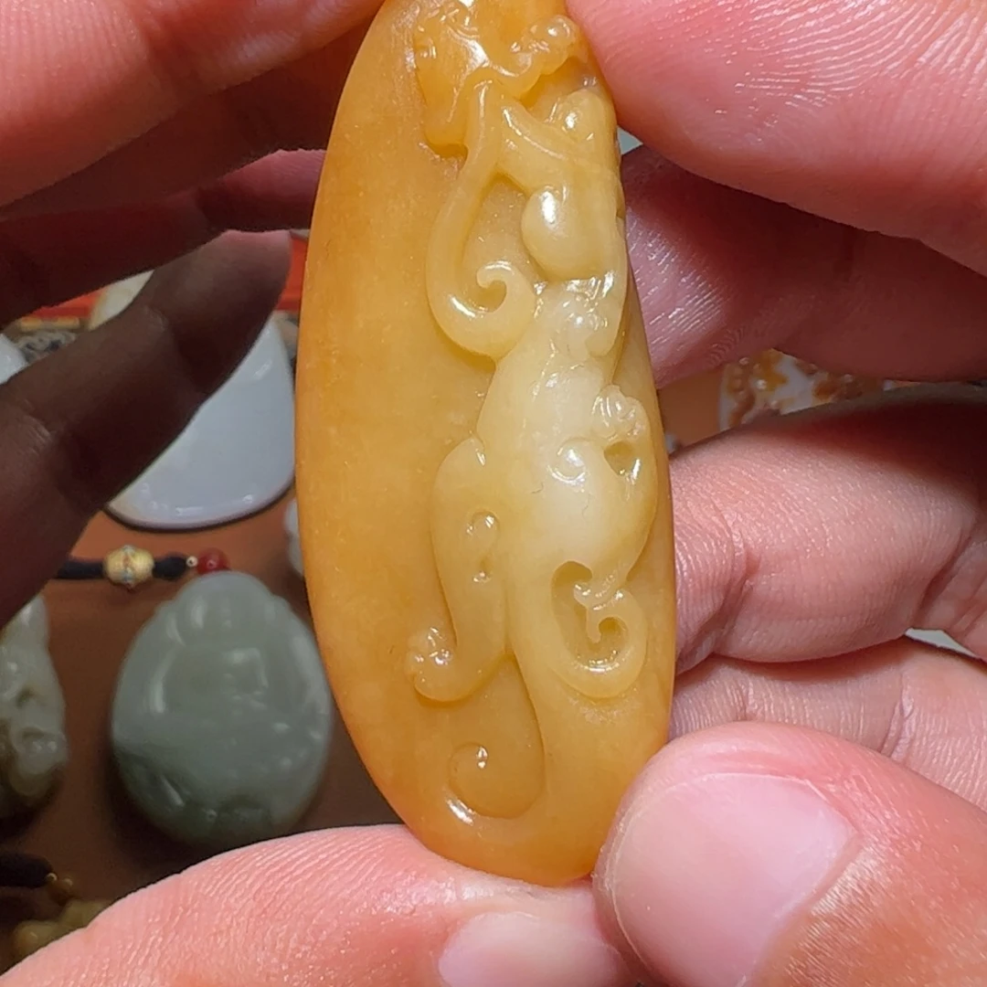 和田玉未镶嵌挂件