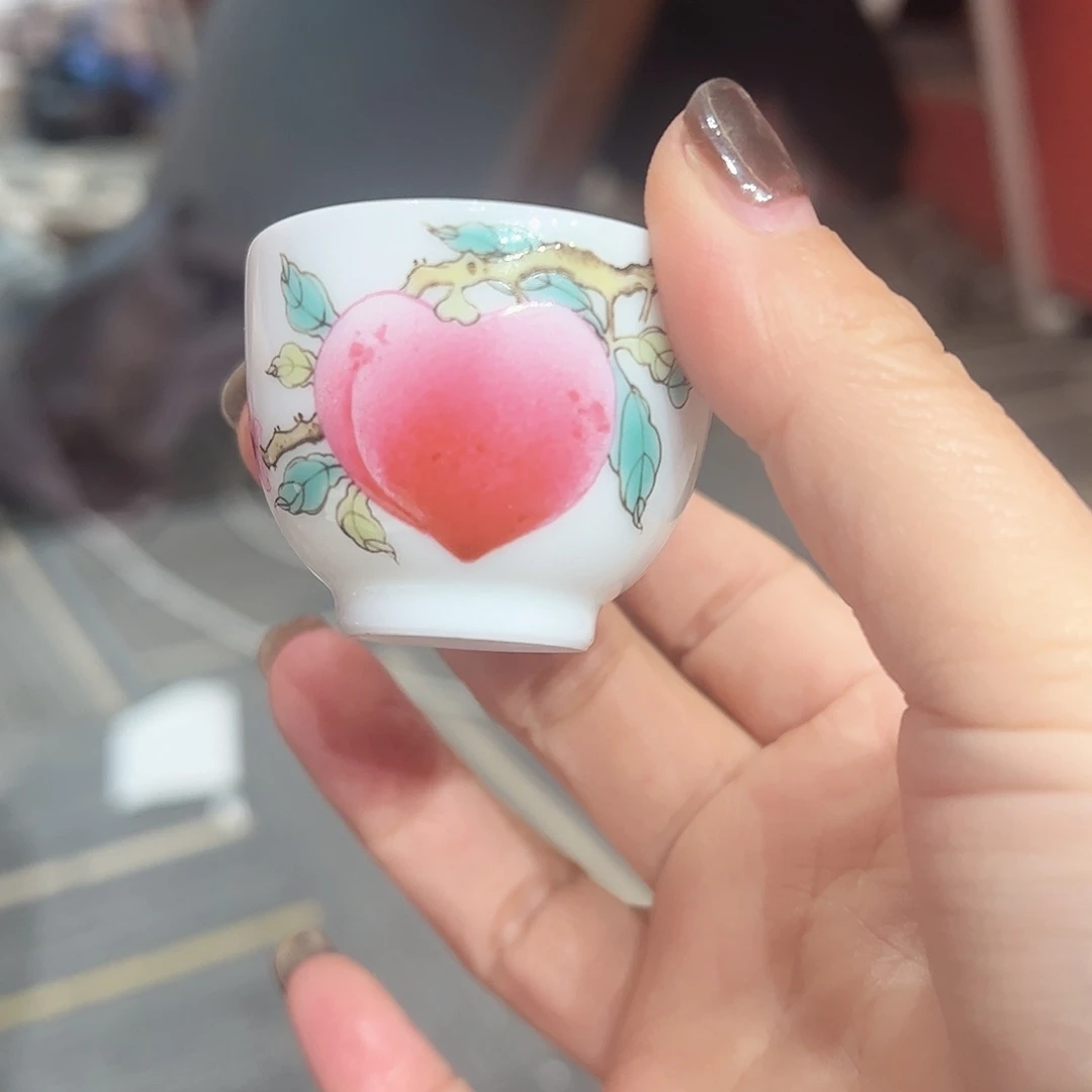 陶摆件杯。               杯