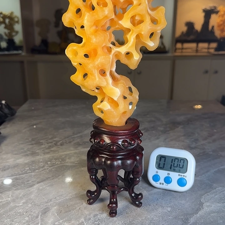 天***心奇石茶宠鱼缸文房摆件