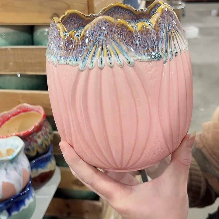 陶瓷陶瓷多肉植物花盆