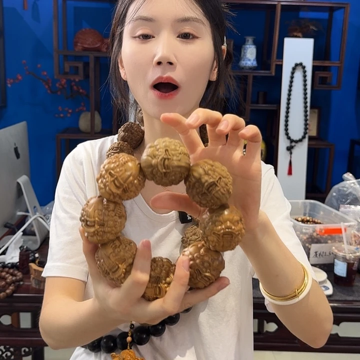 维腊木（绿檀）其他5.0貔貅单圈八方招财