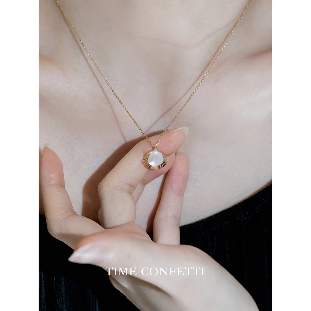 坠链均925银 镀K金【孙二娘】简约通勤百搭吊坠项链TC 10546