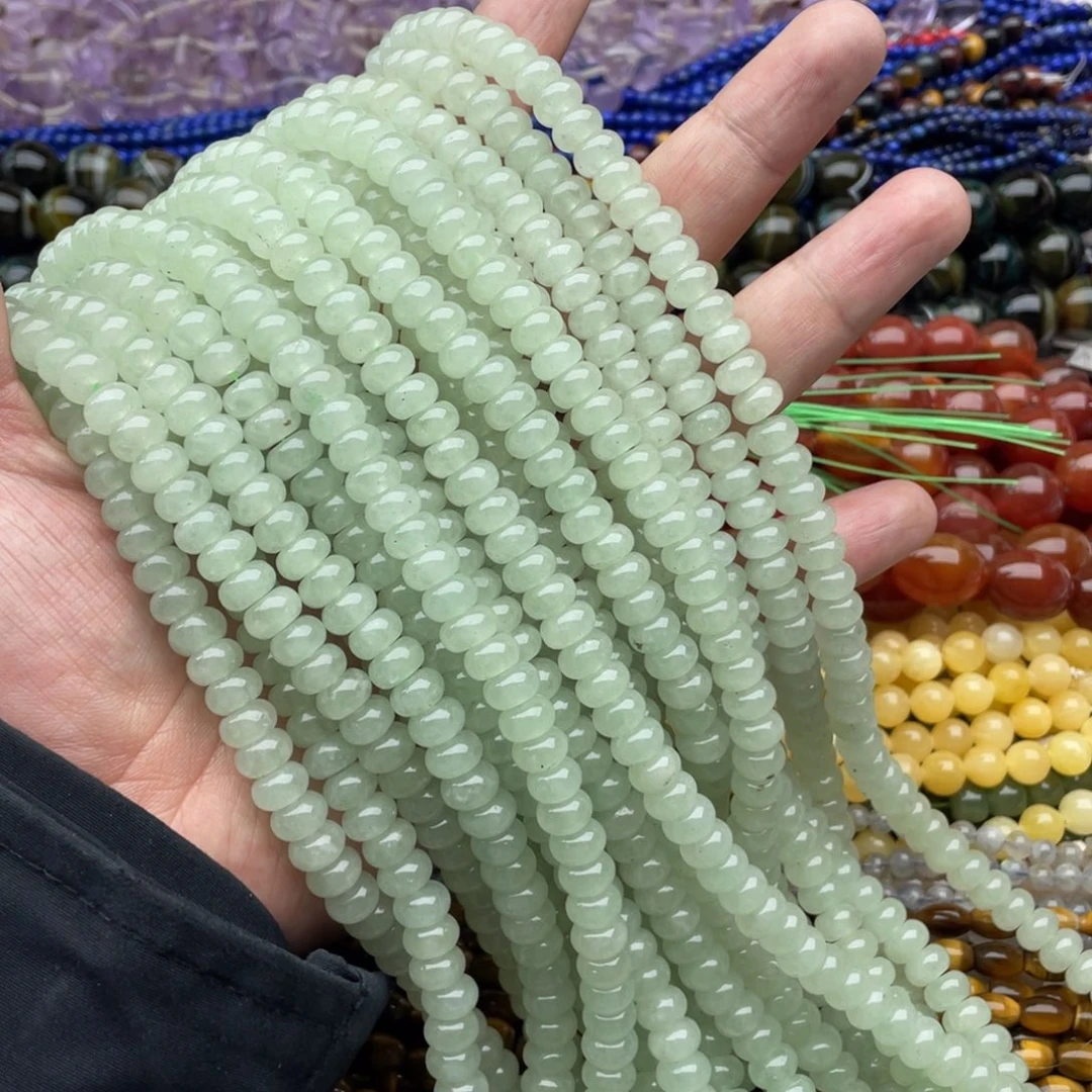 玛瑙/玉髓珠宝半成品未镶嵌一条装8mm东临玉算盘