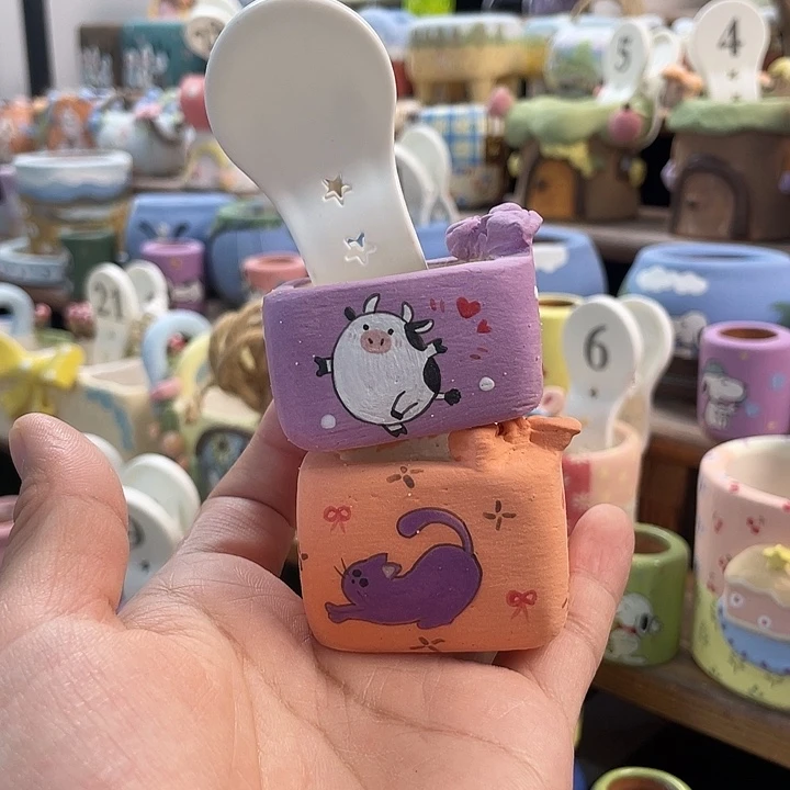 32…..手工手绘花盆