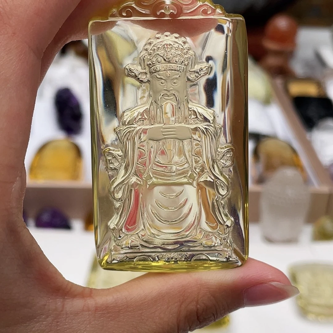 紫***间颈饰未镶嵌水晶定制吊坠