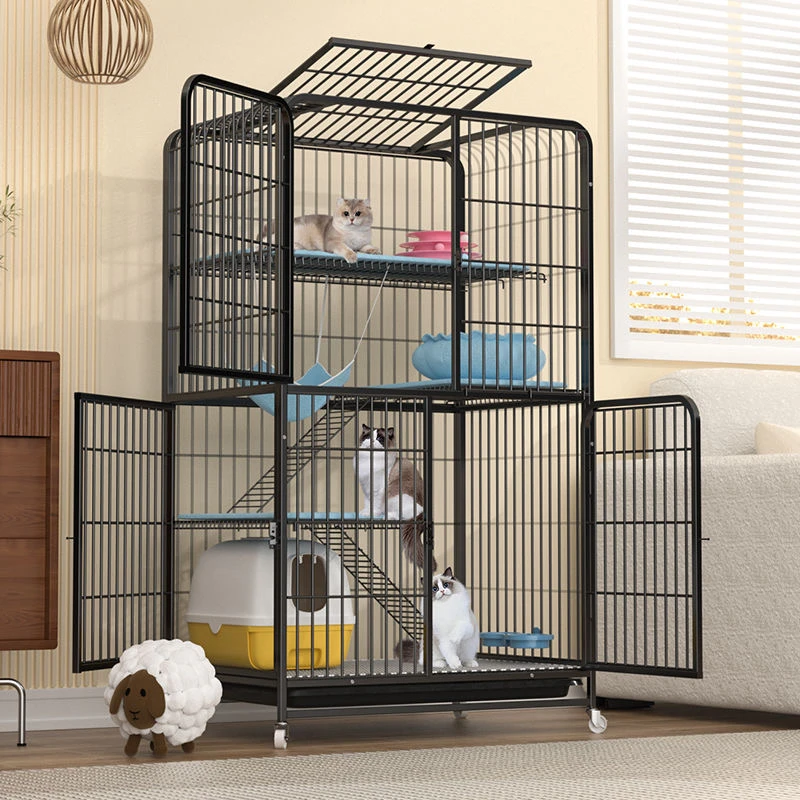 超大自由空间猫别墅室内别墅两层猫厕一体特大号猫咪