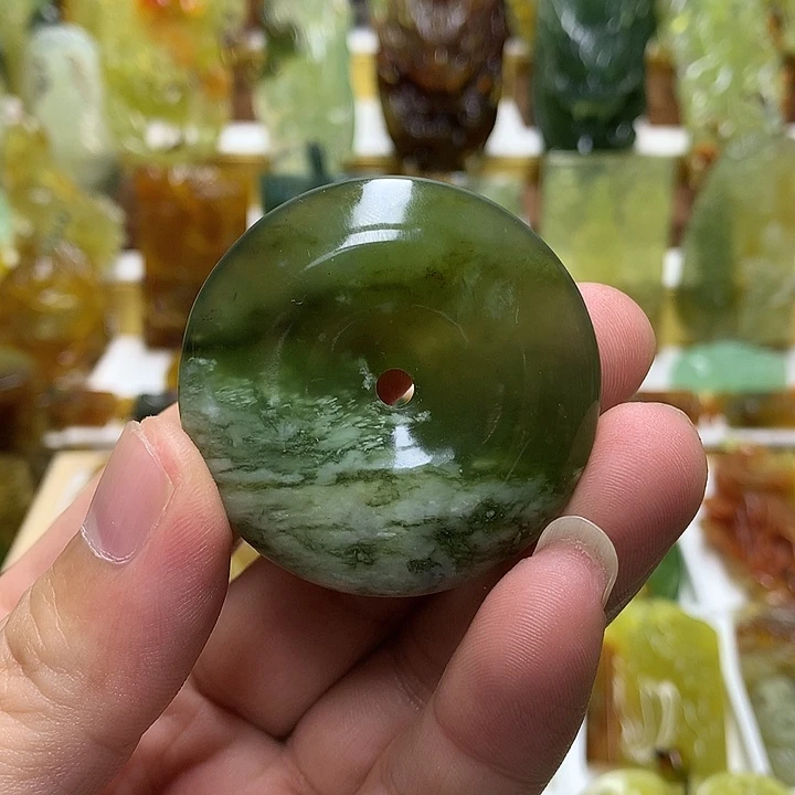 蛇纹石玉未镶嵌珠宝半成品