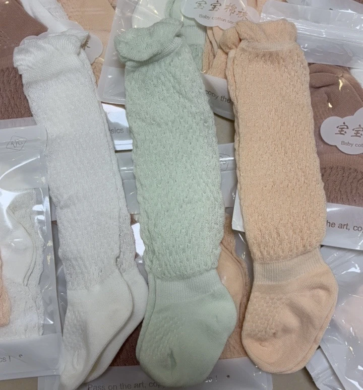 宝宝春夏高筒防蚊袜