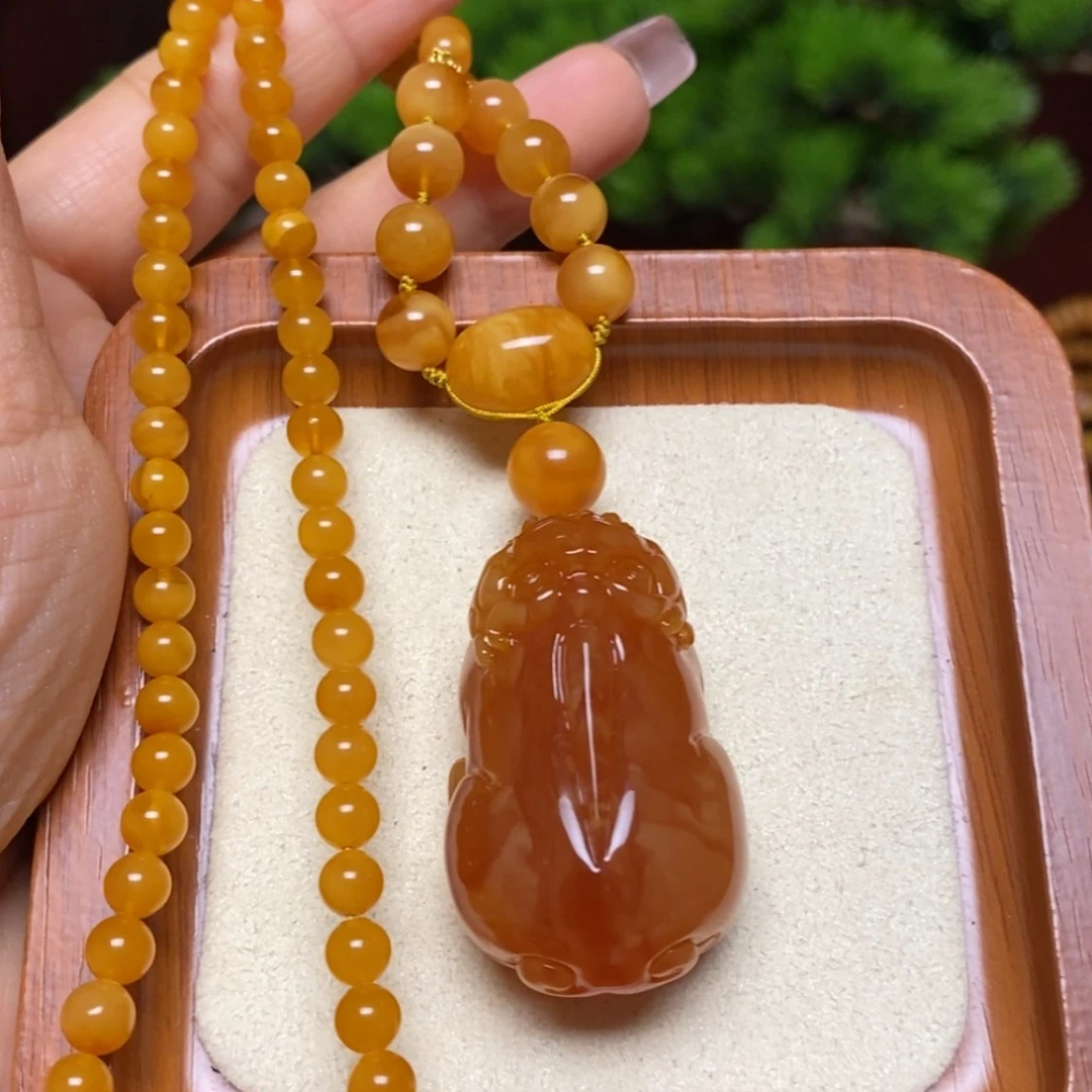 【闪购商品】蜜蜡颈饰未镶嵌项链