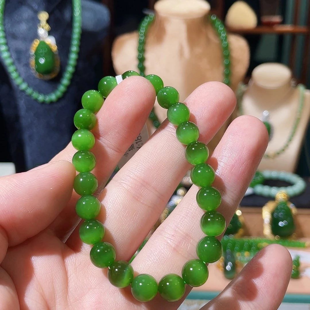手串未镶嵌和田玉（碧玉）