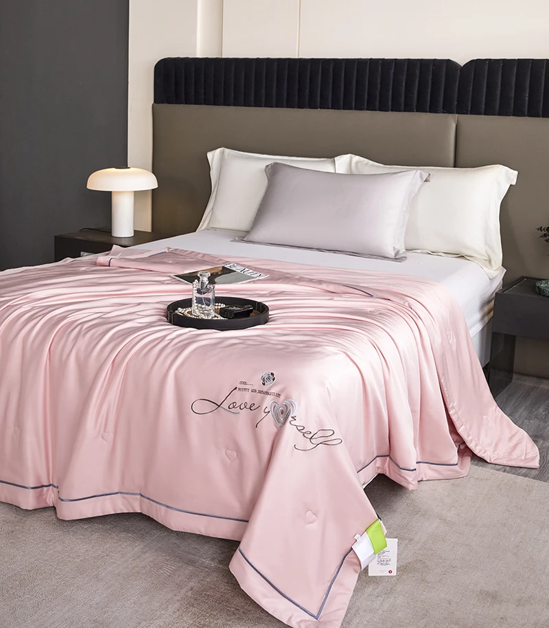 【眷恋粉】150*200cm超细纤维夏被柔软顺滑轻奢夏被