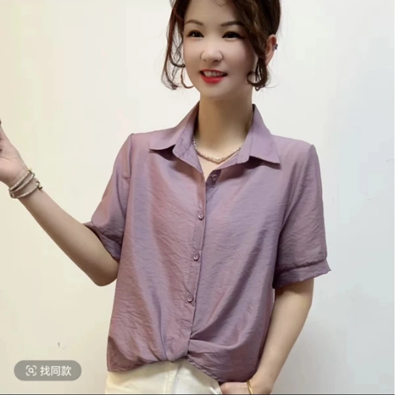 开春气质时尚打底衬衫高级洋气长袖新款宽松百搭