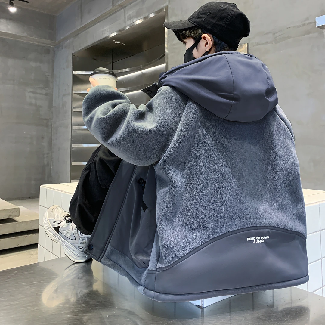 儿童装男童冬装夹棉外套2025新款中大童秋冬款男孩冬季加厚奥粒绒