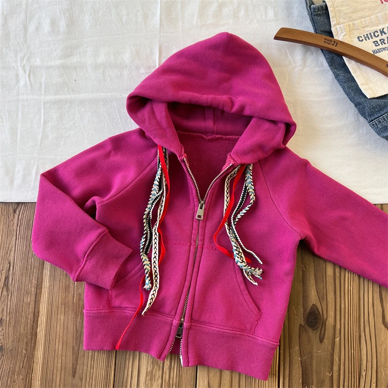 【24052HS】彩带卫衣外套