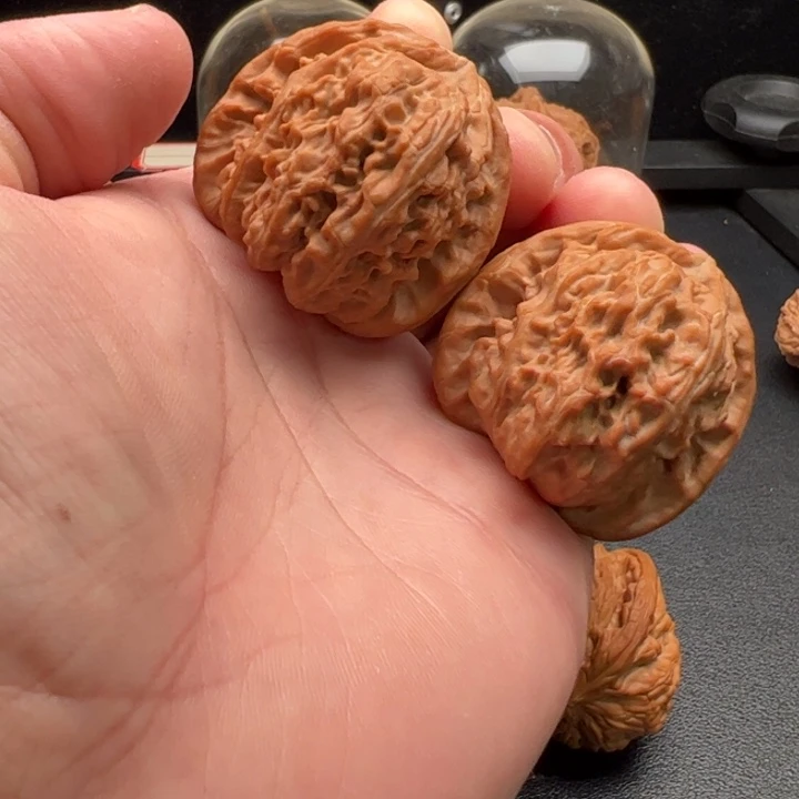 把件文玩核桃40白狮子