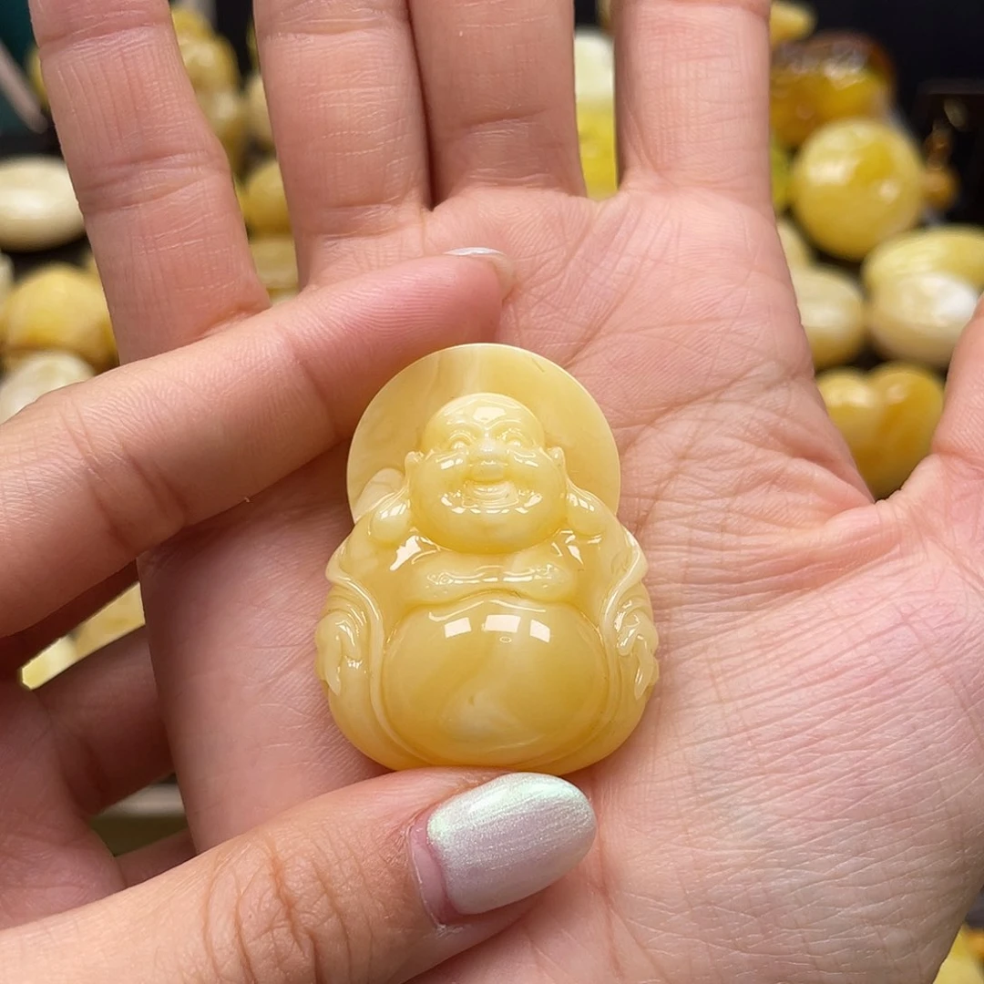 蜜蜡裸石未镶嵌小*乐蜜蜡