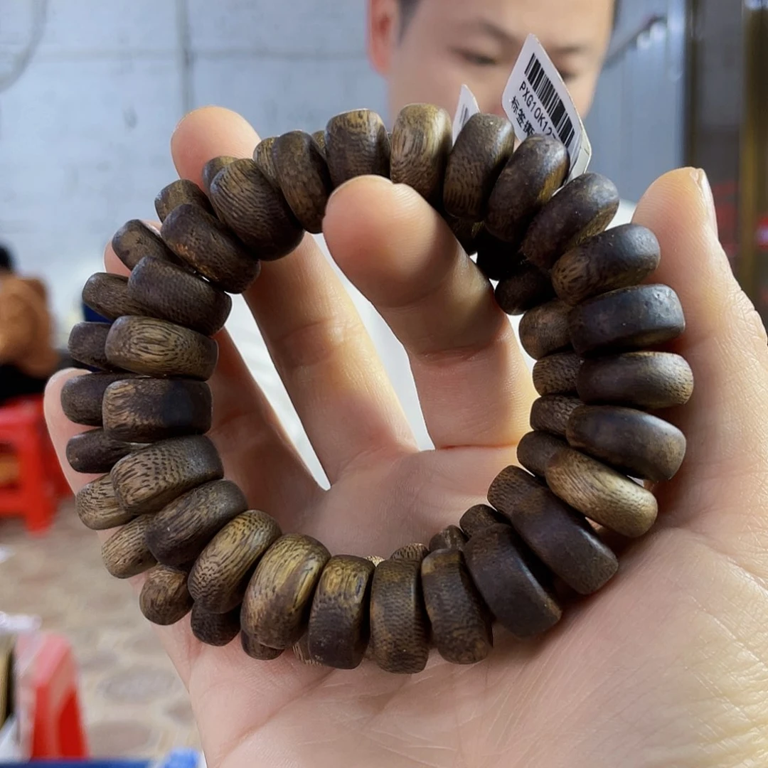 沉香手串棋楠算盘珠单圈1.6/19克多样性发一