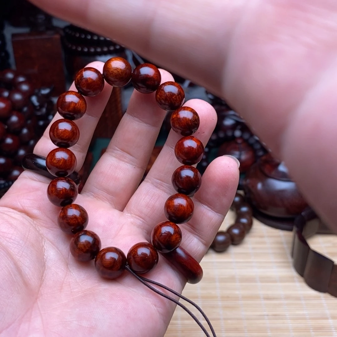 小叶紫檀手串/手链多样性发其一小叶紫檀1.2水波