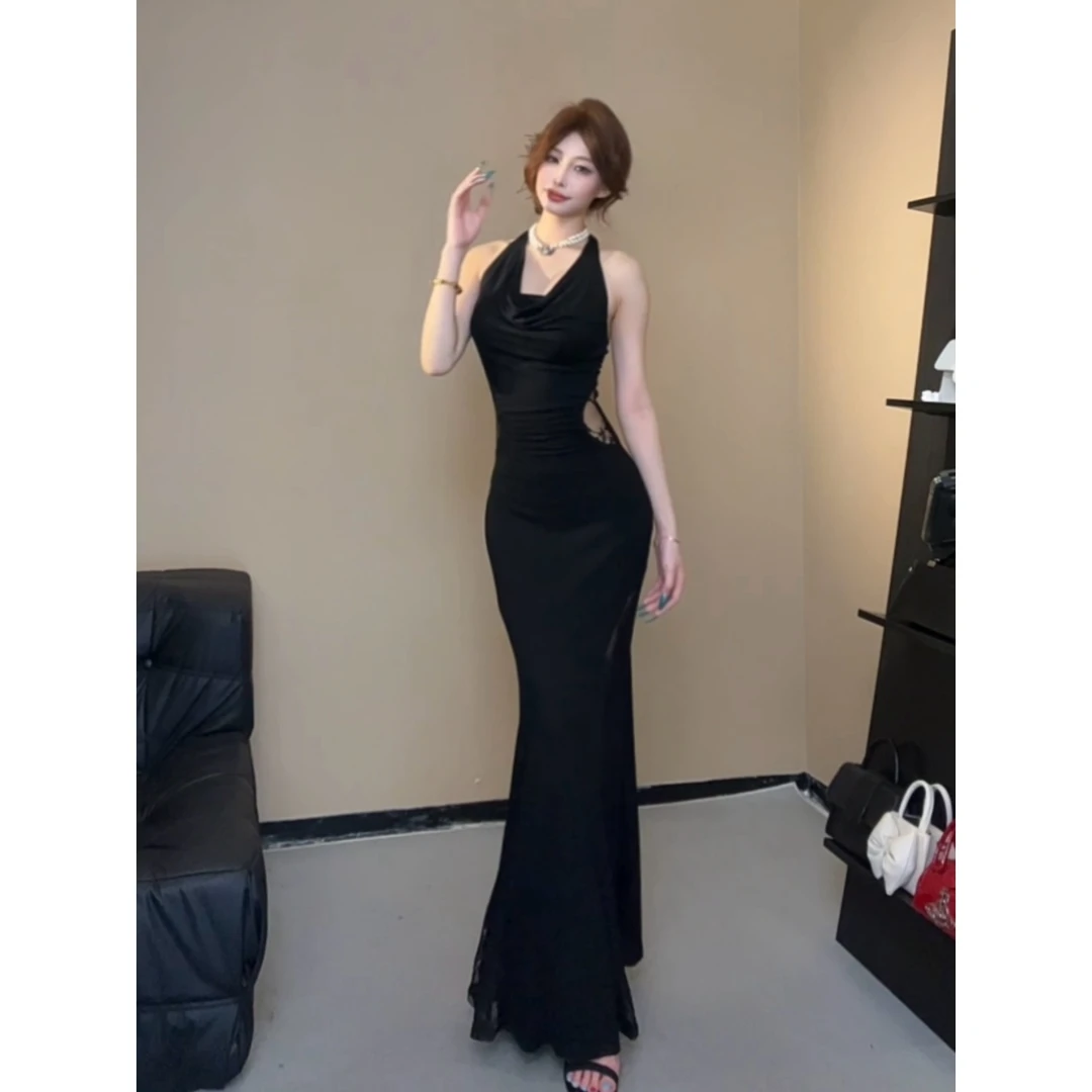 小莹日记【血宴】气质时尚镂空显瘦性感御姐连衣裙QZYHZ51389