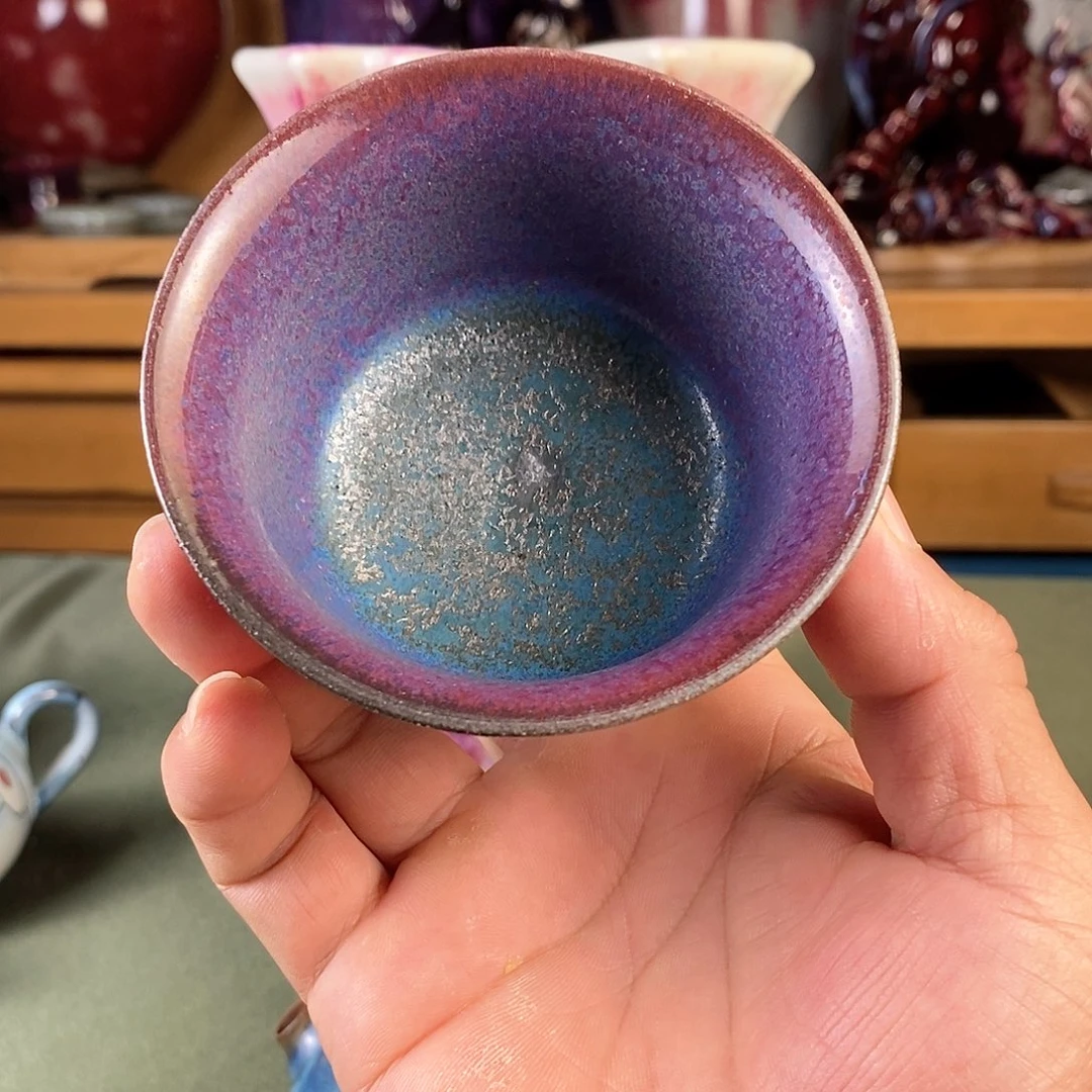 压手杯，传统鸡窝窑炭烧