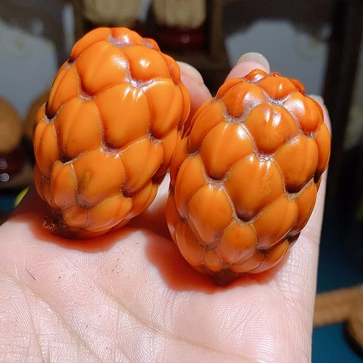 野生千叶菩提手把件